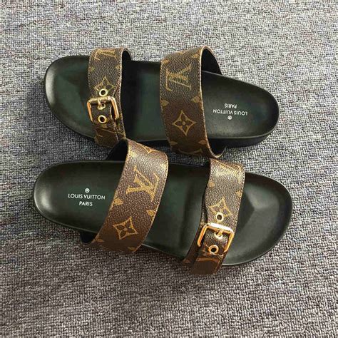 louis vuitton flat mules|louis vuitton monogram sliders.